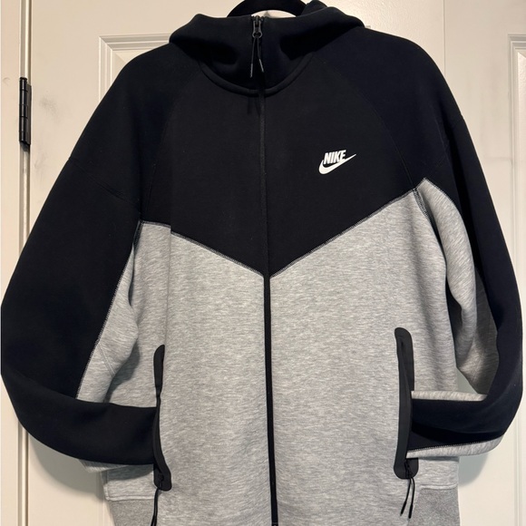 Nike Other - Black and Gray Nike Tech Full-Zip Hoodie